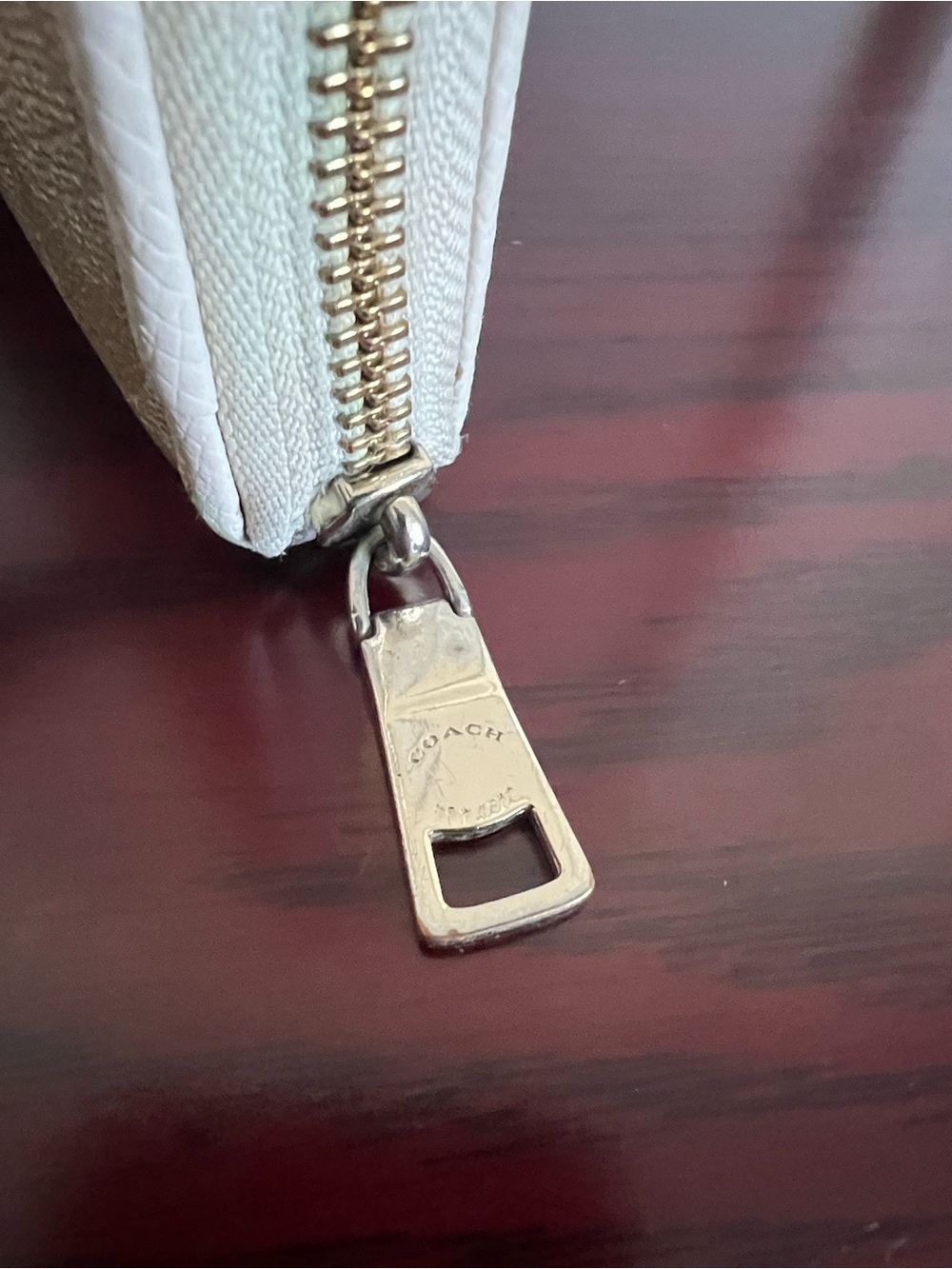 Coach Signature Zip Wallet - Picture 6 of 16